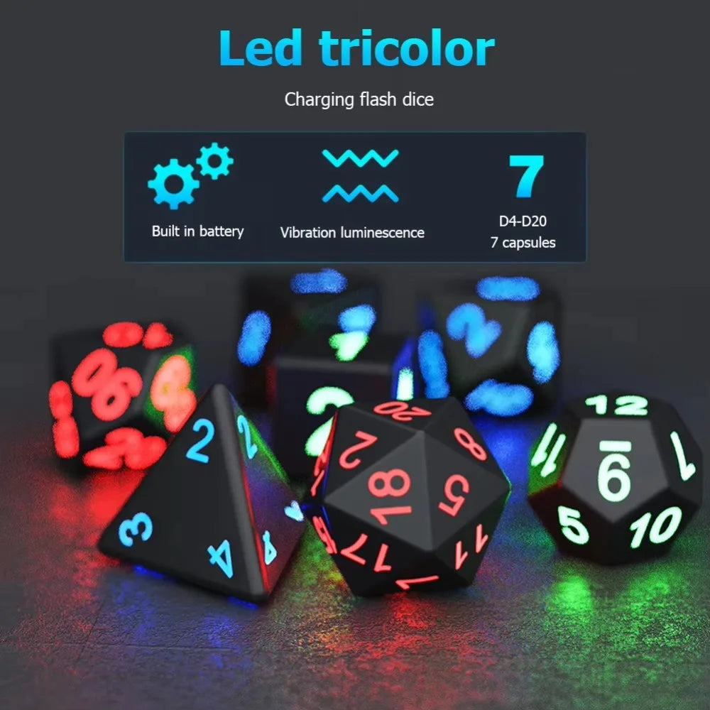 Mystic Veil – 7‑Piece Dice Set