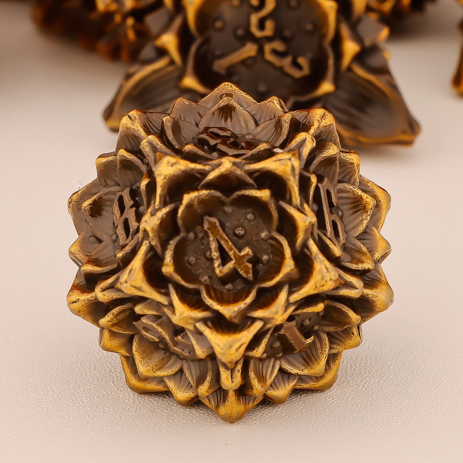 Shadowspire – Metal 7‑Piece Dice Set