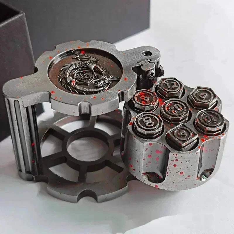 Stormcalling – Metal 7‑Piece Dice Set