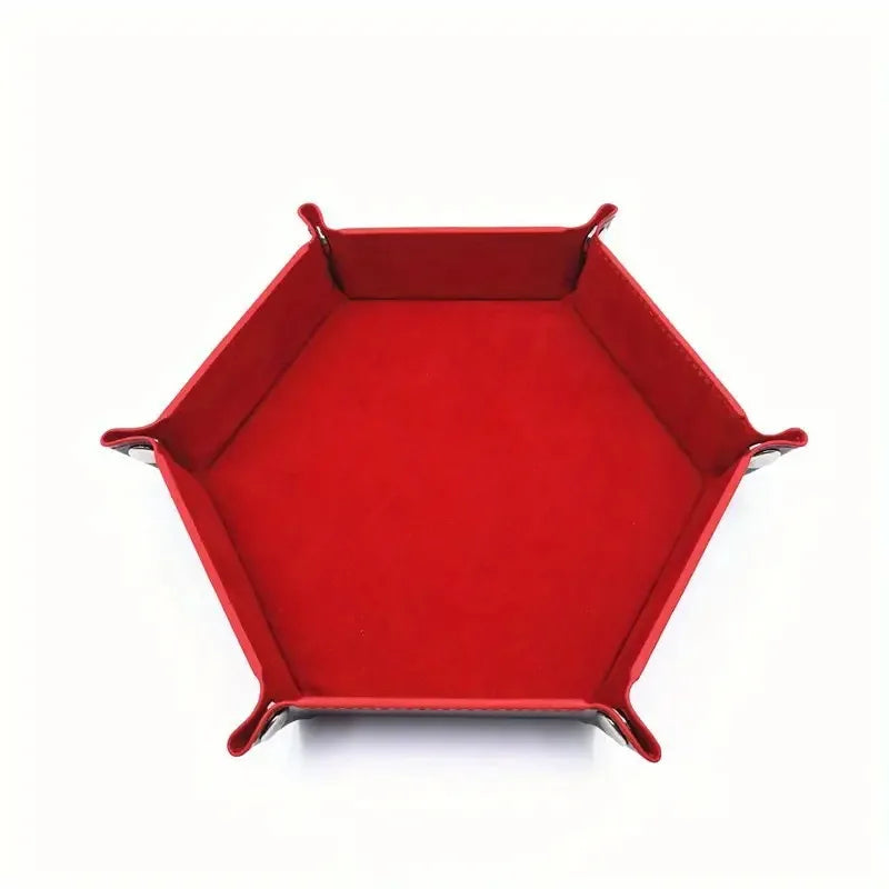 Arcane Ward – Leather & Velvet Folding Dice Tray