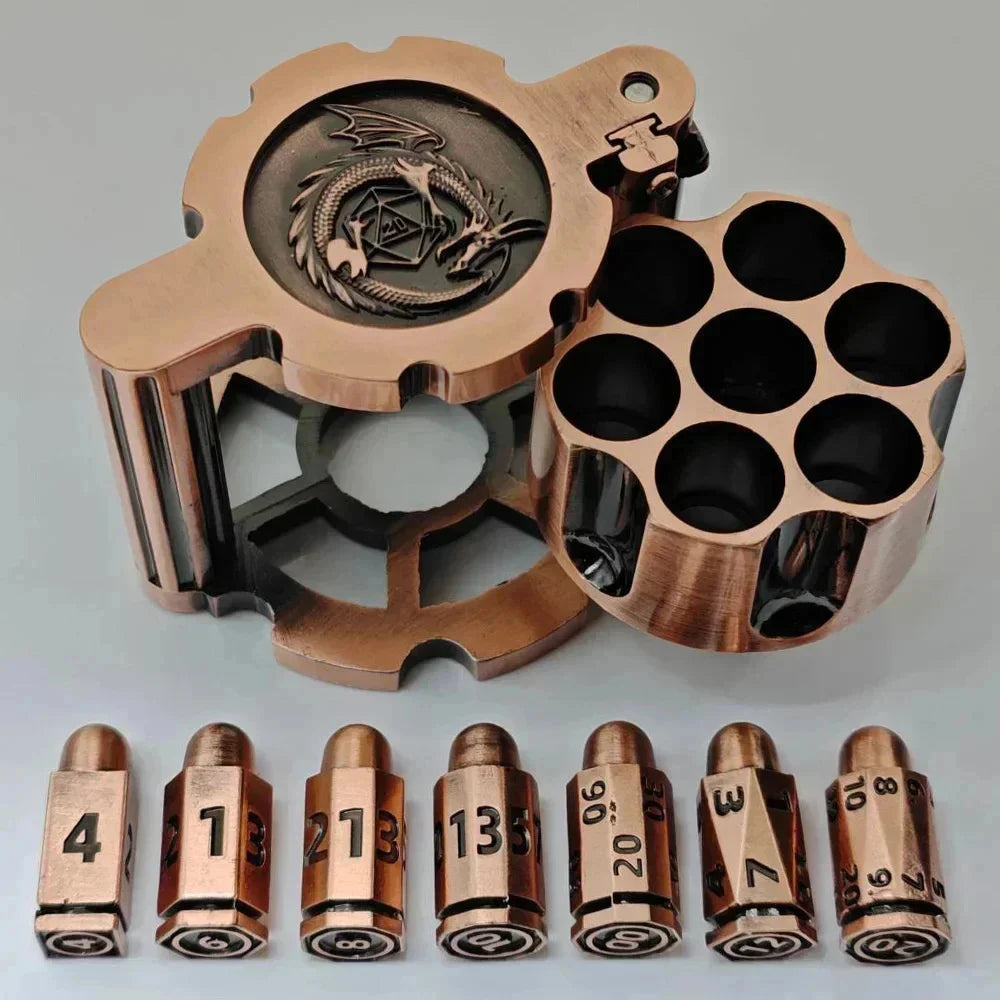 Stormcalling – Metal 7‑Piece Dice Set