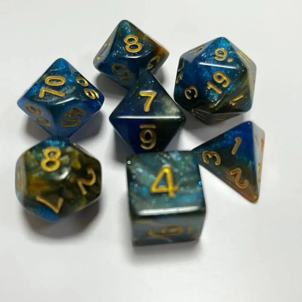 Infernal Aegis – 7‑Piece Dice Set