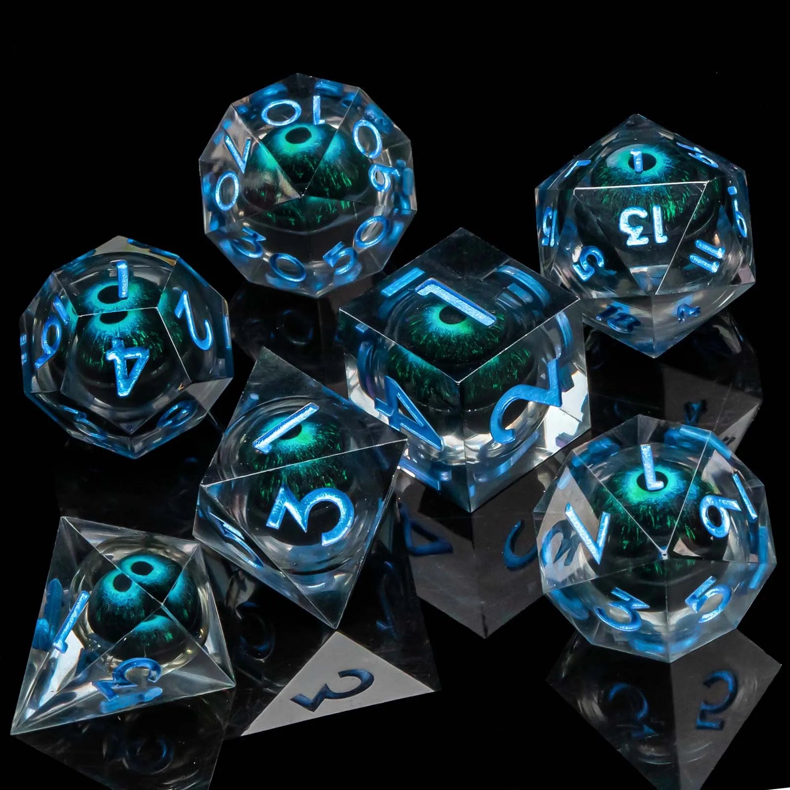 Shadewarden – Liquid‑Core 7‑Piece Dice Set