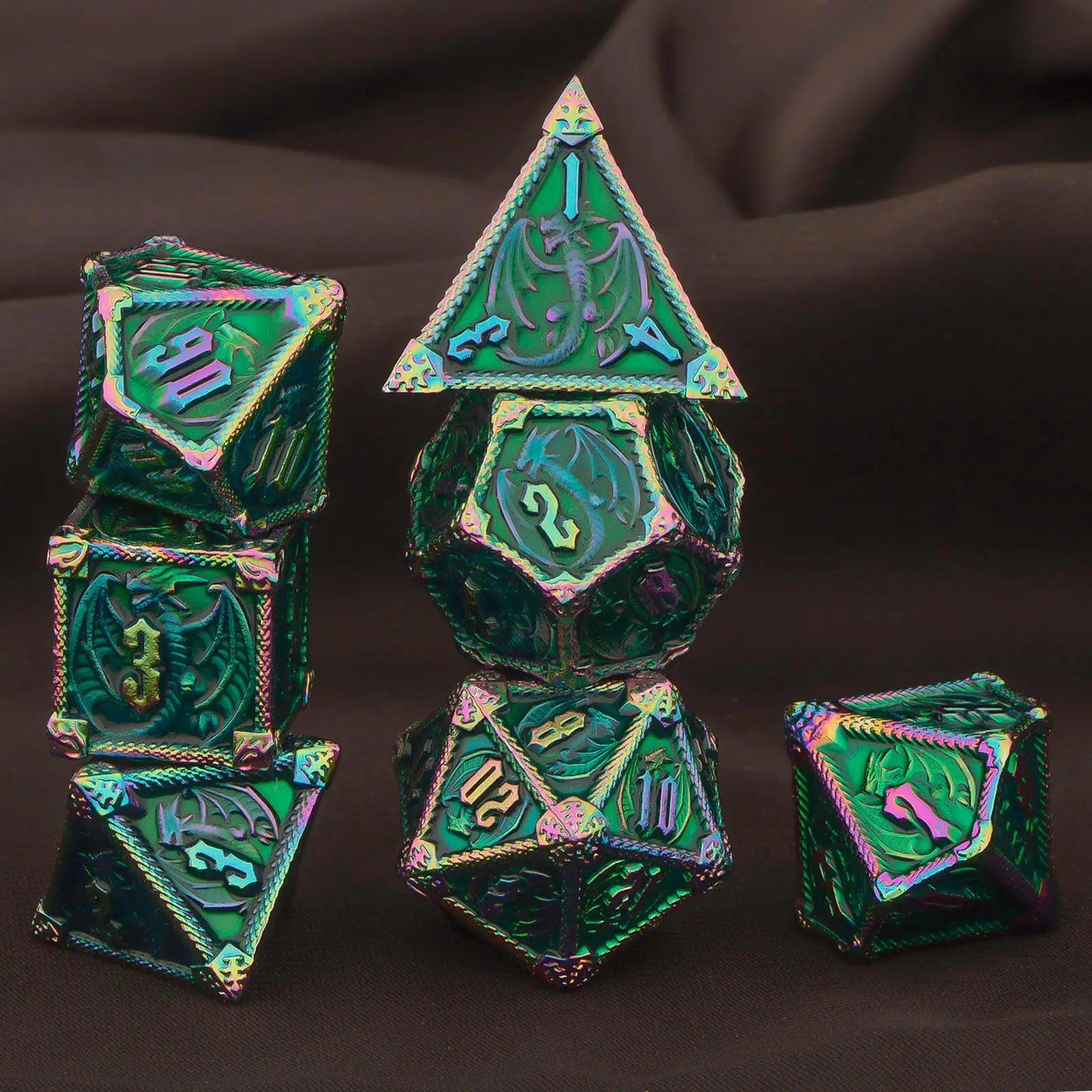 Ethereal Forge – 7‑Piece Dice Set