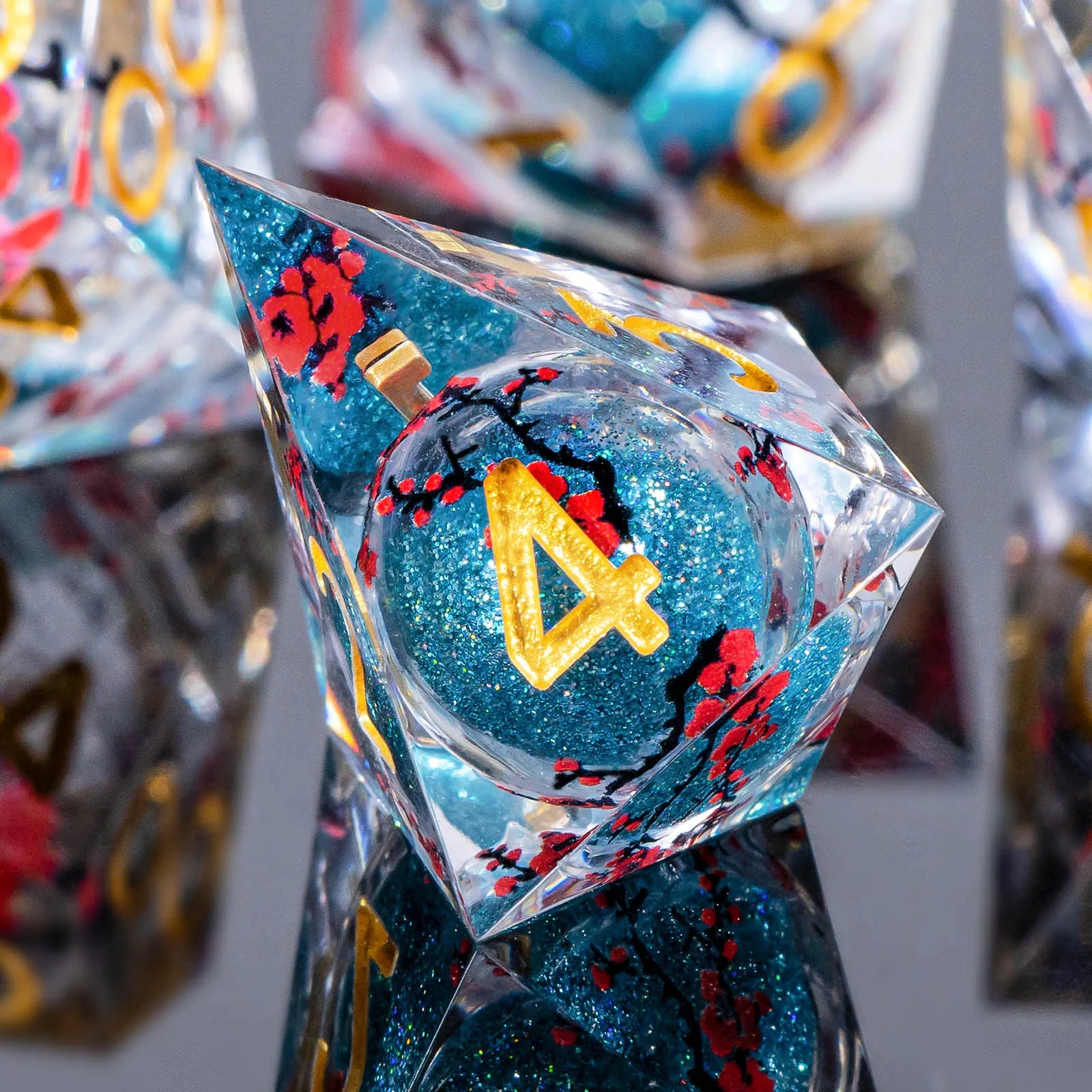 Voidwhisper – Liquid‑Core 7‑Piece Dice Set