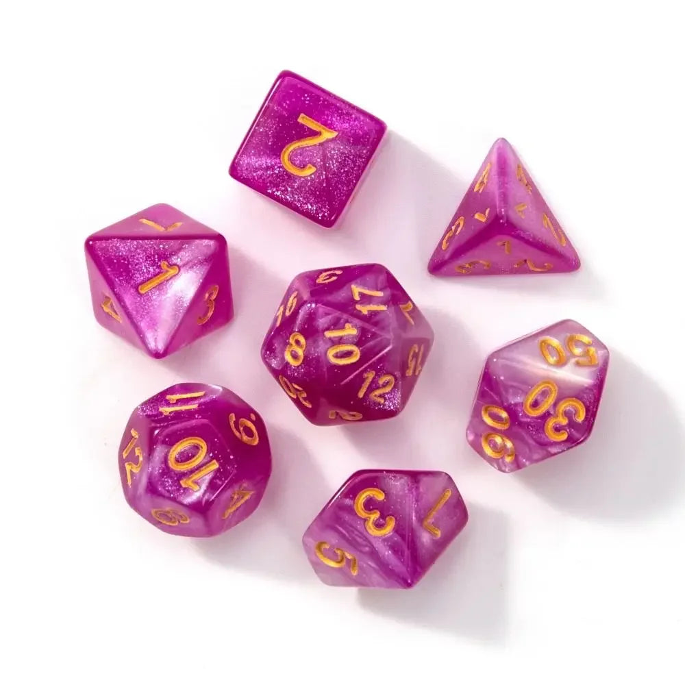Infernal Aegis – 7‑Piece Dice Set