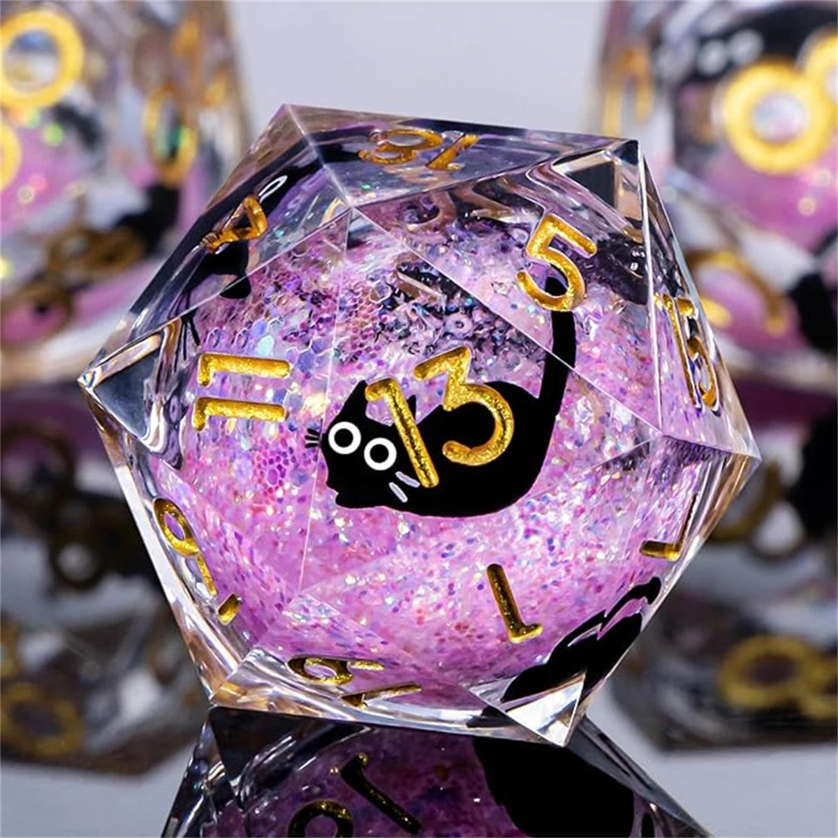 Arcane Spire – Liquid‑Core 7‑Piece Dice Set