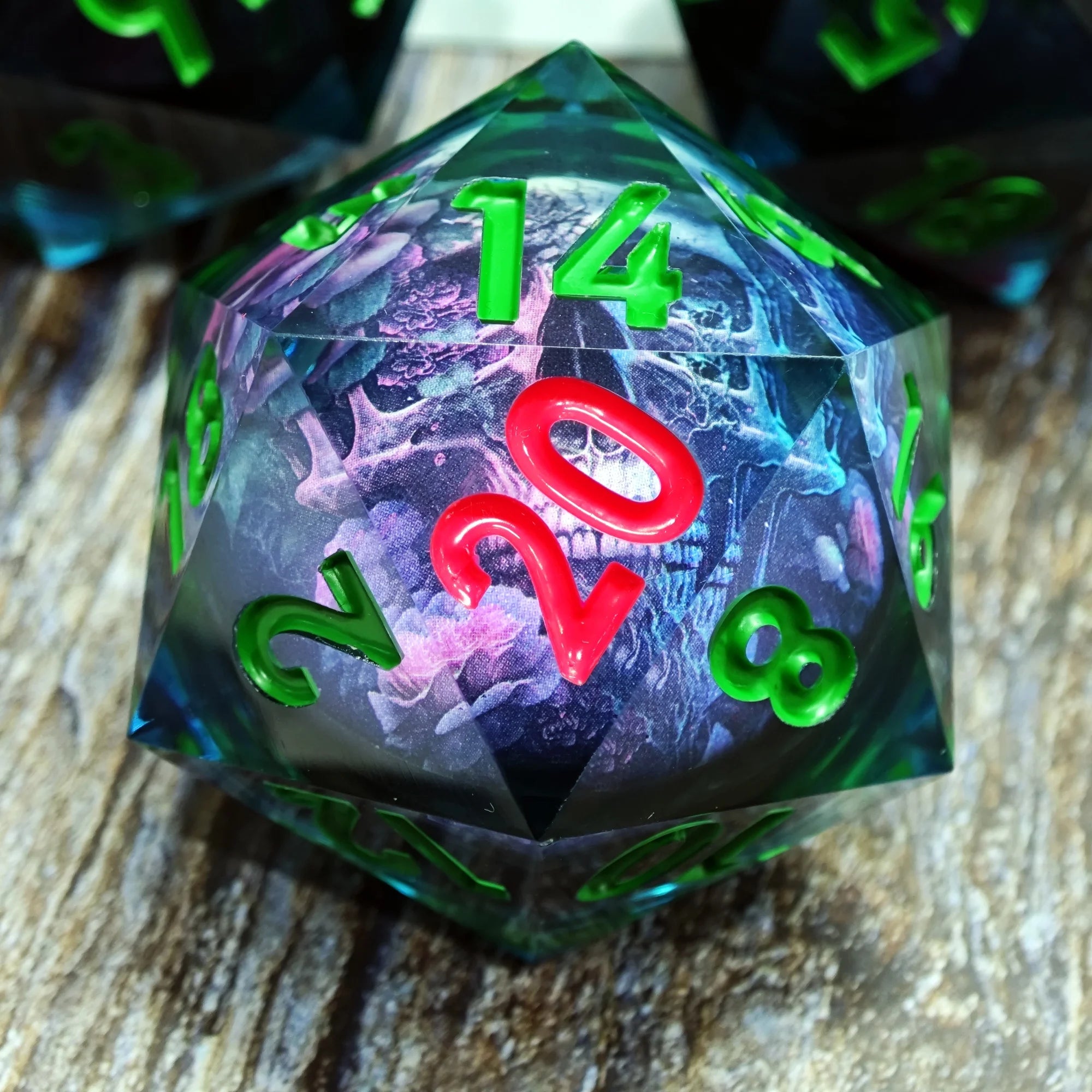 Arcane Hex – Resin 7‑Piece Dice Set