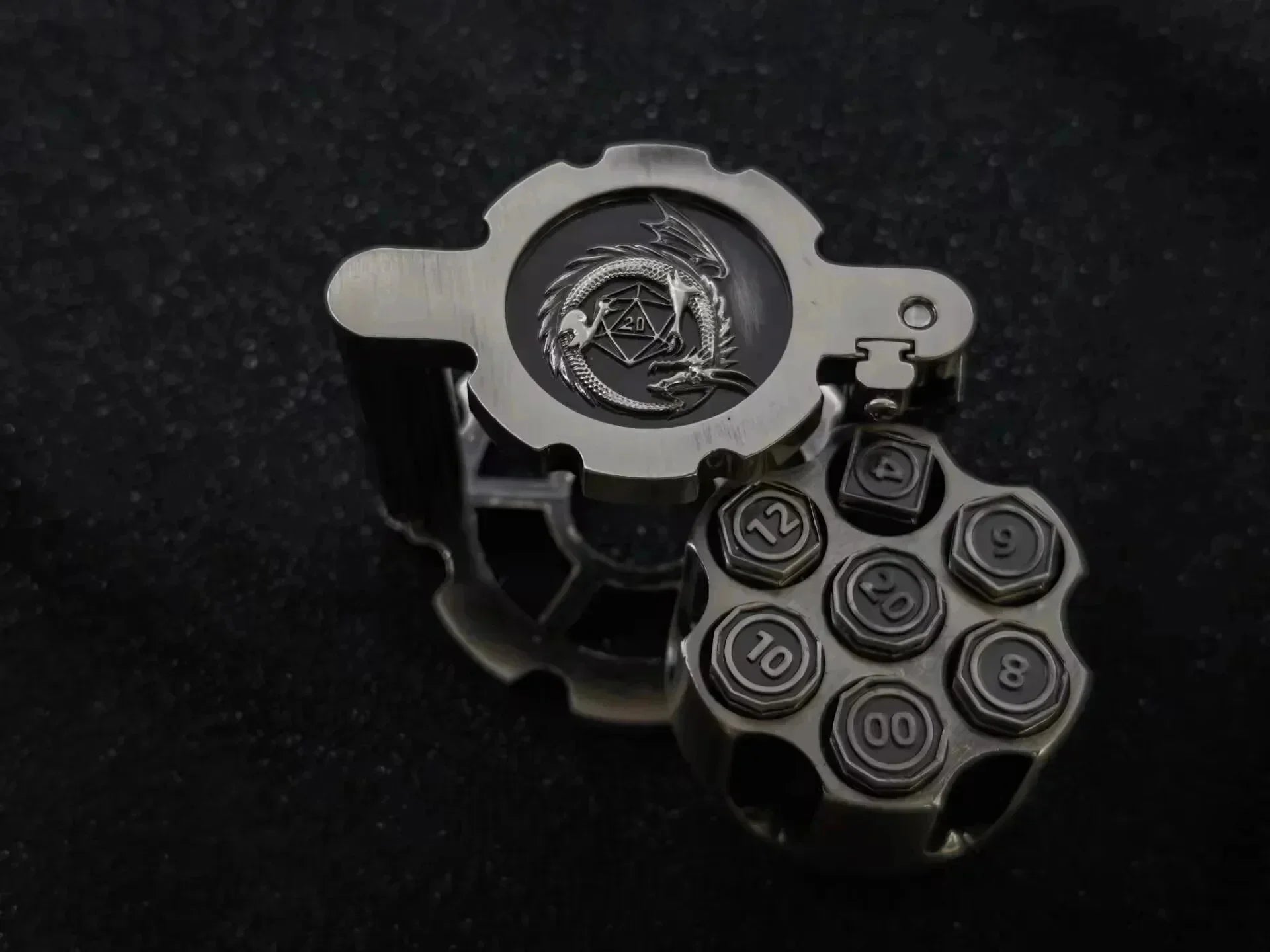 Stormcalling – Metal 7‑Piece Dice Set