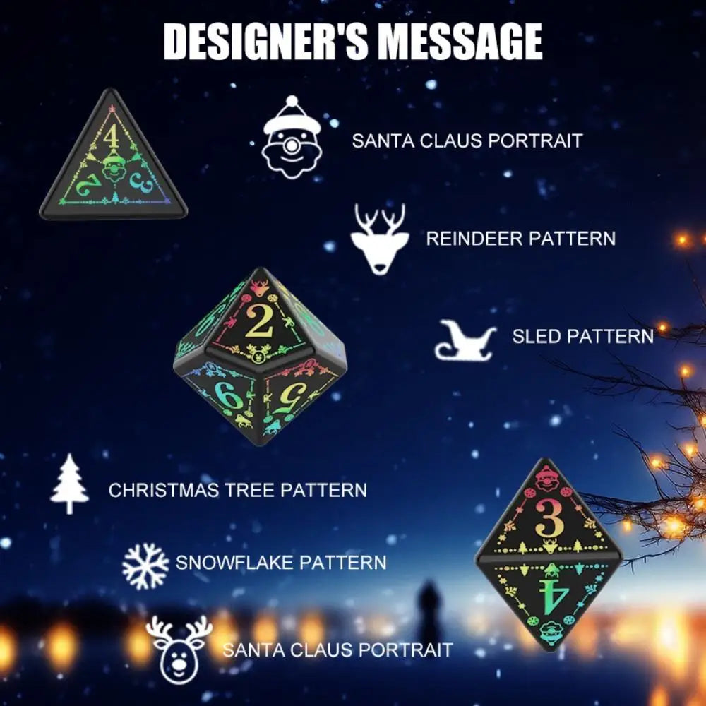 Mystic Veil – 7‑Piece Dice Set