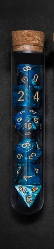 Mystic Halo – 7‑Piece Dice Set