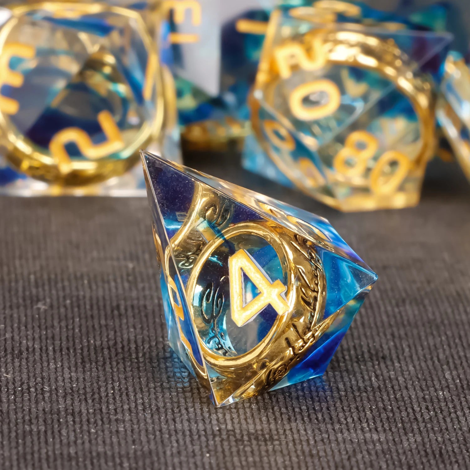 Shadewarden – Liquid‑Core 7‑Piece Dice Set