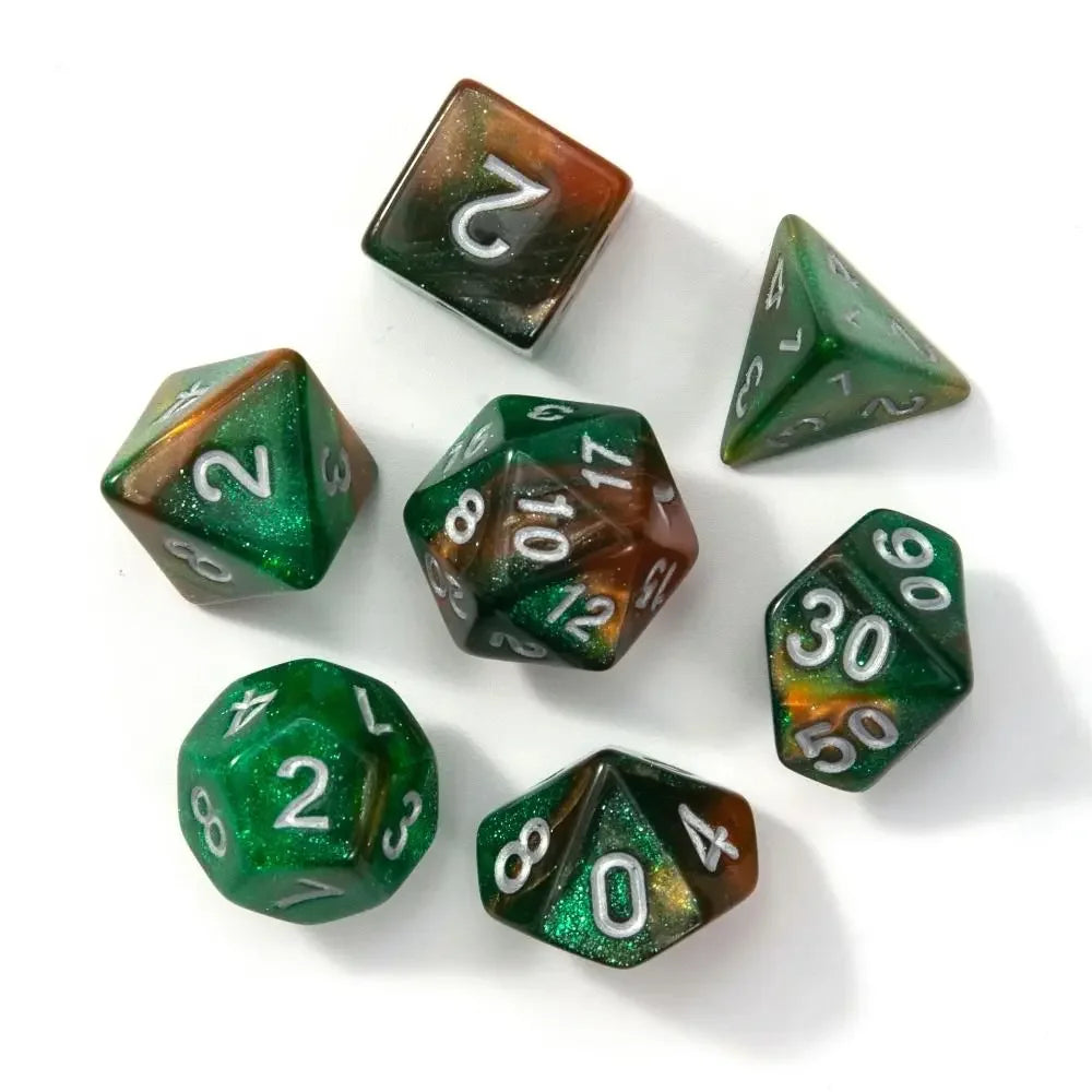 Infernal Aegis – 7‑Piece Dice Set
