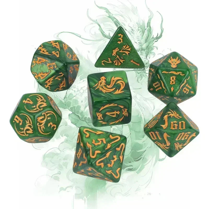 Ethereal Prism – 7‑Piece Dice Set