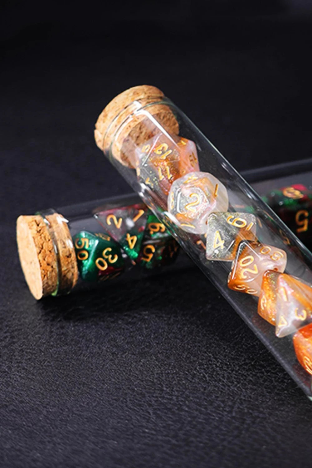 Mystic Halo – 7‑Piece Dice Set