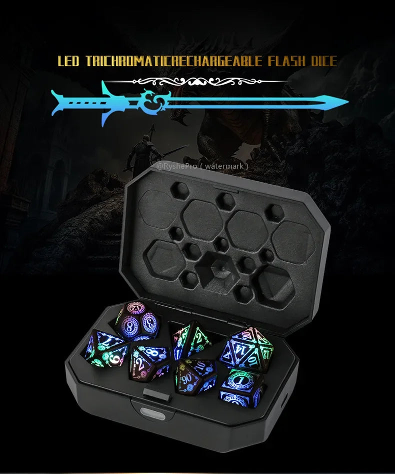 Eldritch Edge – 7‑Piece Dice Set