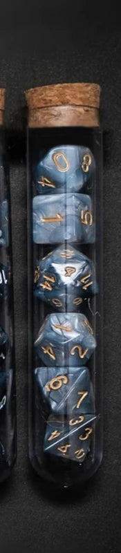 Mystic Halo – 7‑Piece Dice Set