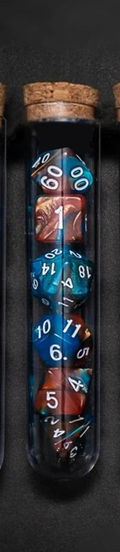 Mystic Halo – 7‑Piece Dice Set