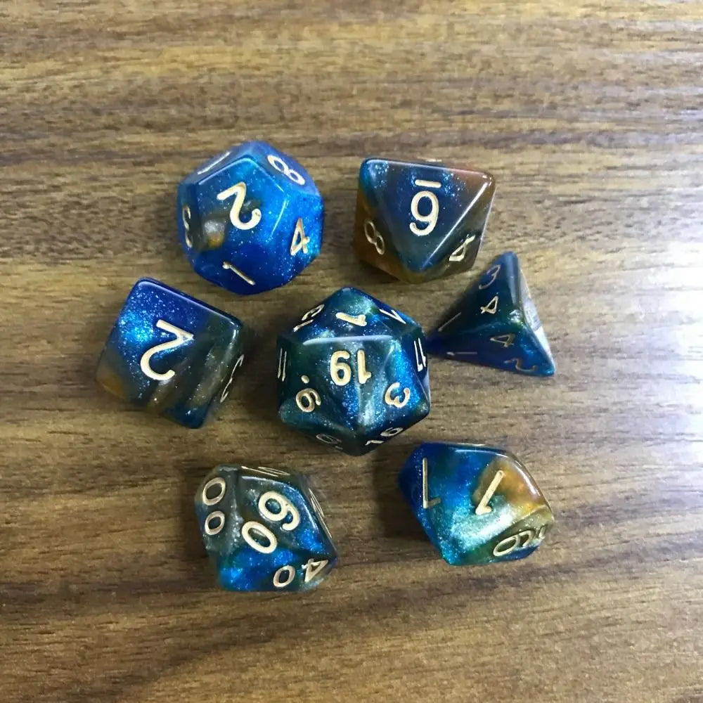 Infernal Aegis – 7‑Piece Dice Set