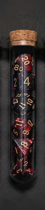 Mystic Halo – 7‑Piece Dice Set