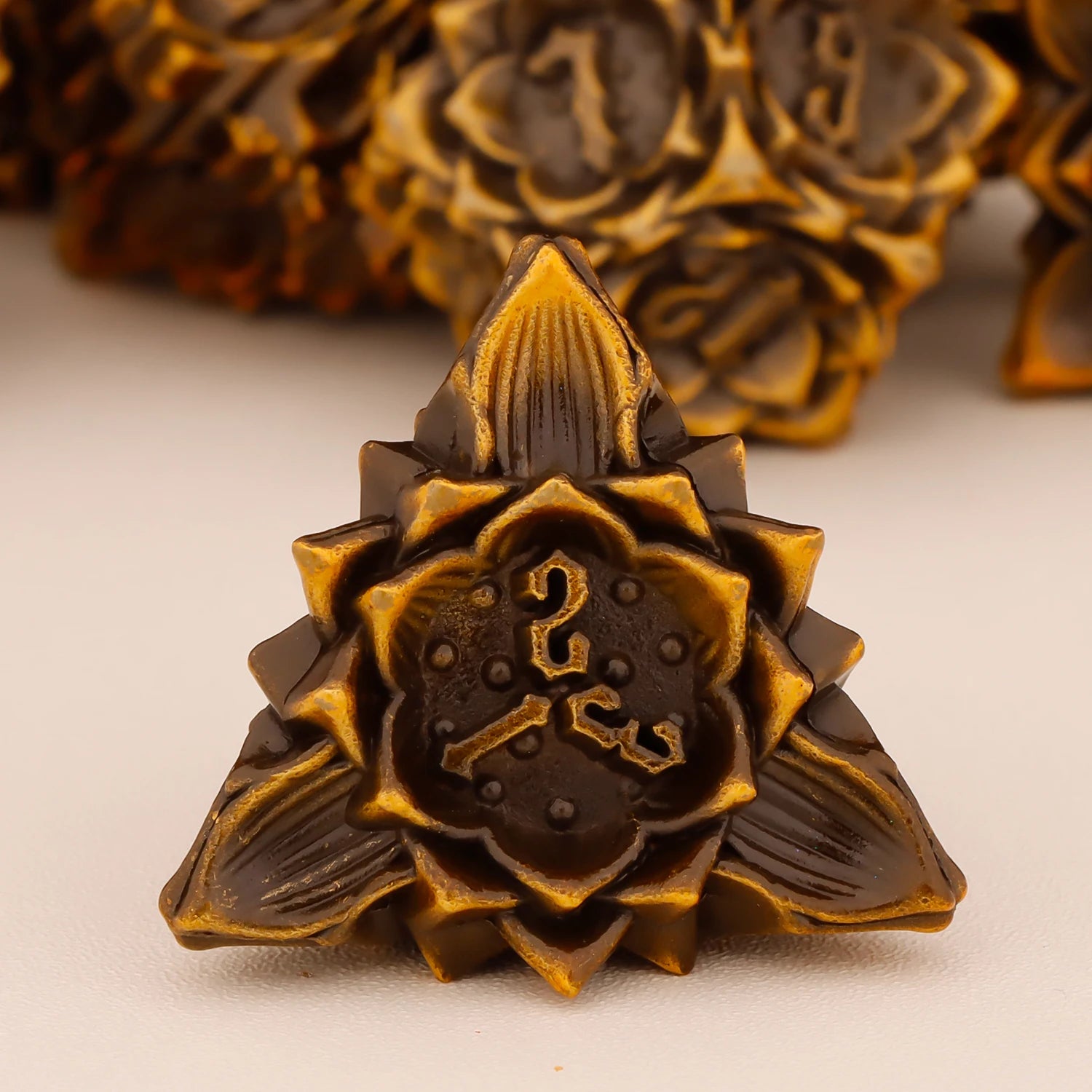 Shadowspire – Metal 7‑Piece Dice Set