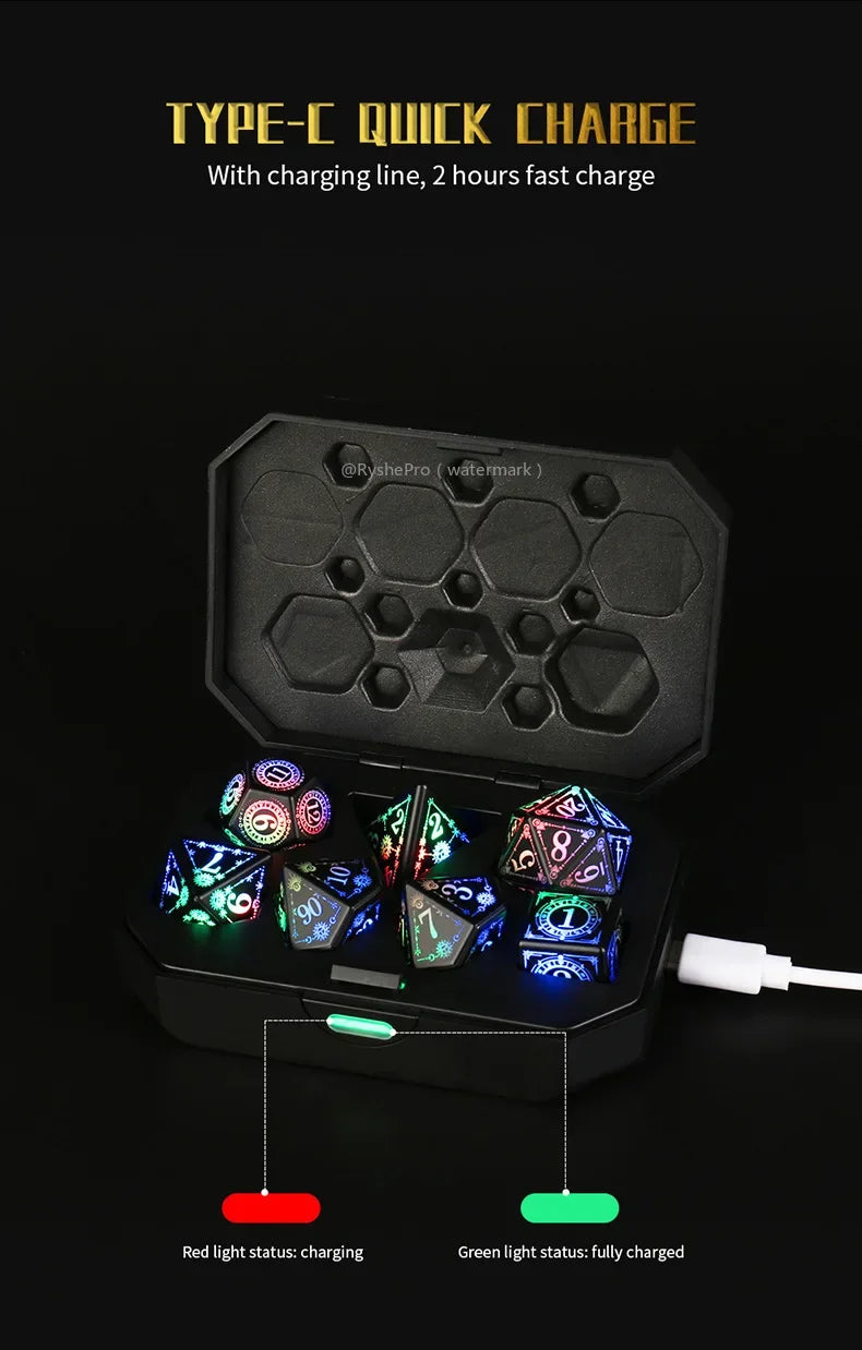 Eldritch Edge – 7‑Piece Dice Set