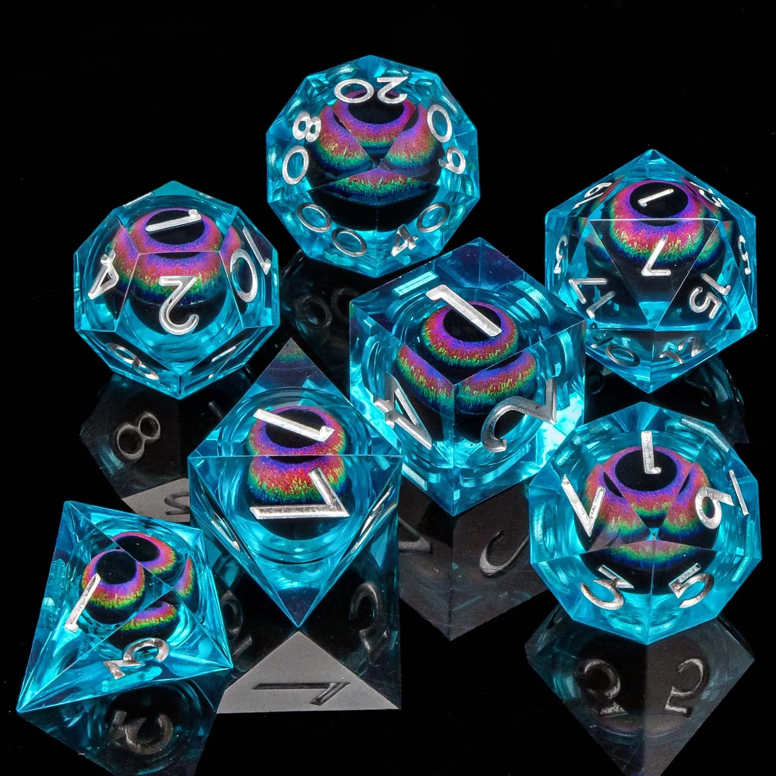 Shadewarden – Liquid‑Core 7‑Piece Dice Set
