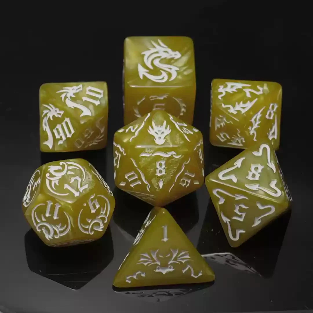 Ethereal Prism – 7‑Piece Dice Set