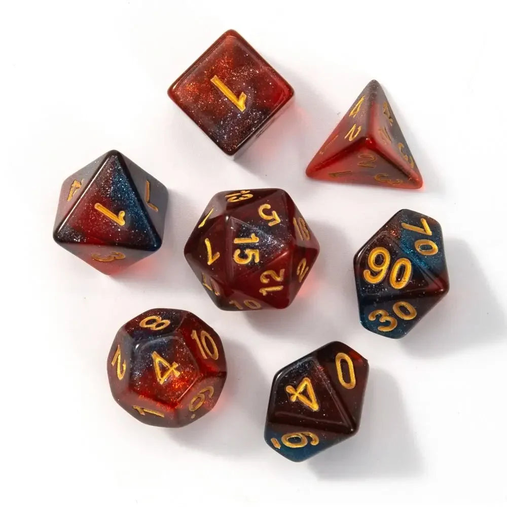 Infernal Aegis – 7‑Piece Dice Set