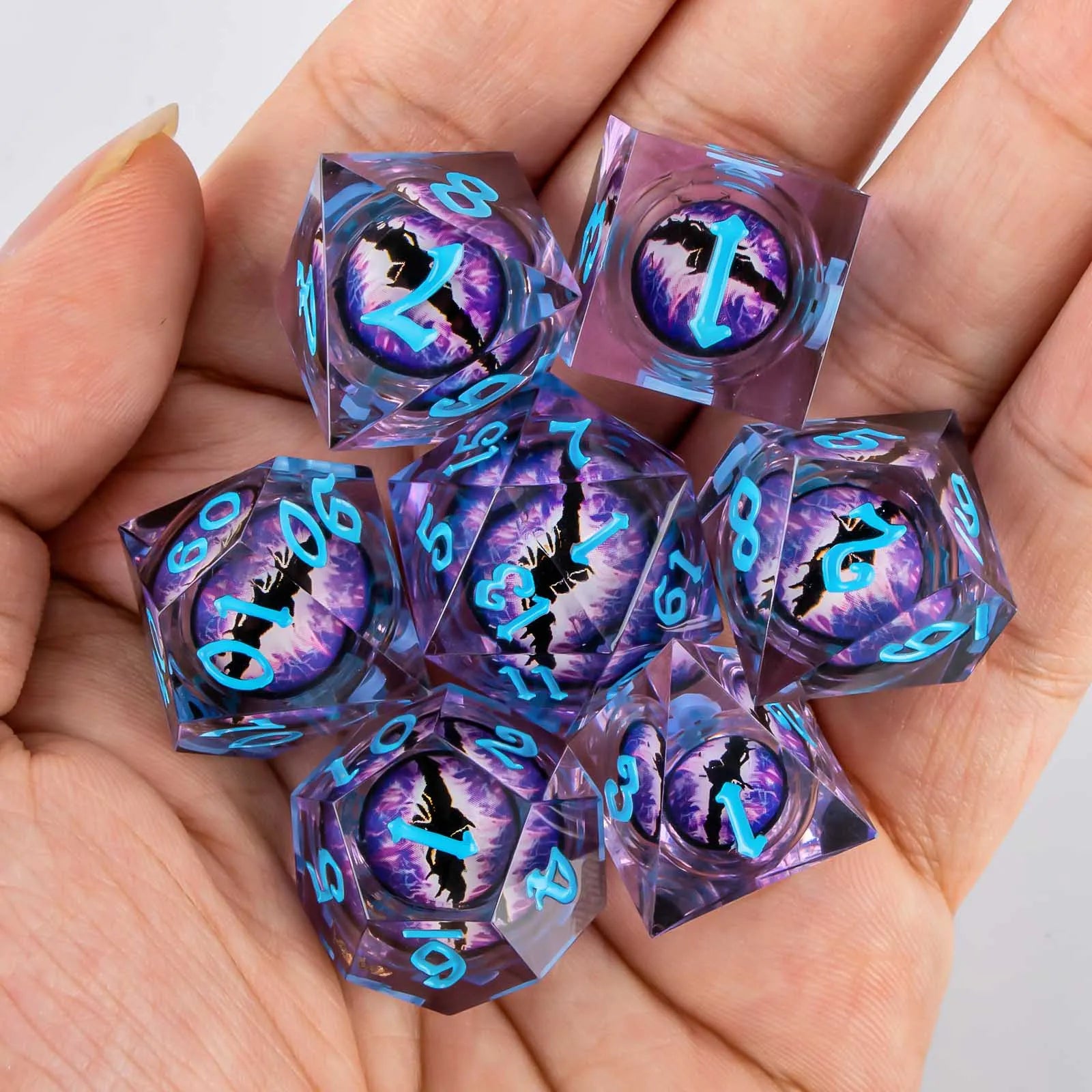 Shadewarden – Liquid‑Core 7‑Piece Dice Set