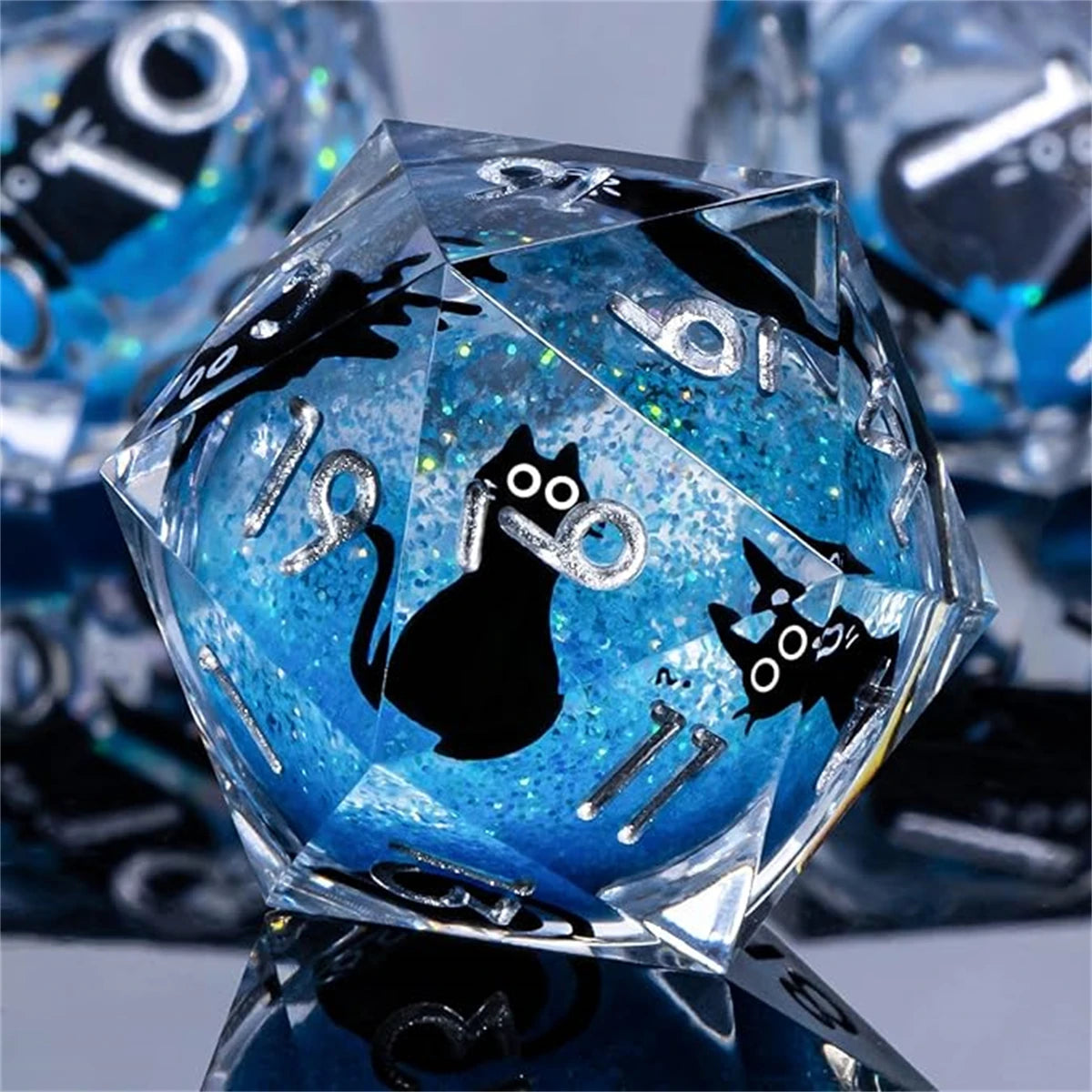 Arcane Spire – Liquid‑Core 7‑Piece Dice Set