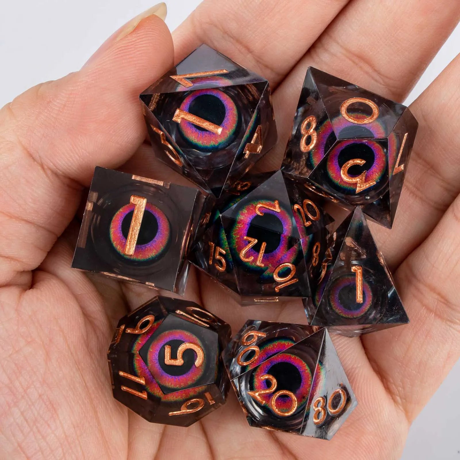 Shadewarden – Liquid‑Core 7‑Piece Dice Set