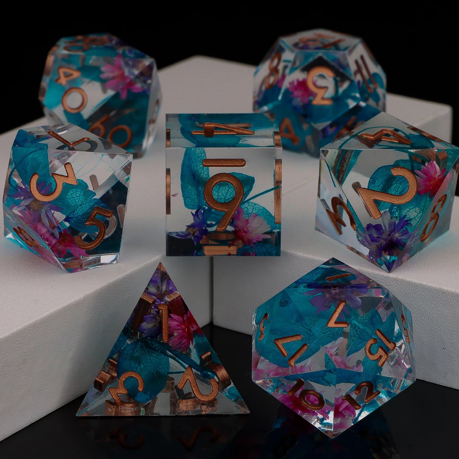 Shadewarden – Liquid‑Core 7‑Piece Dice Set