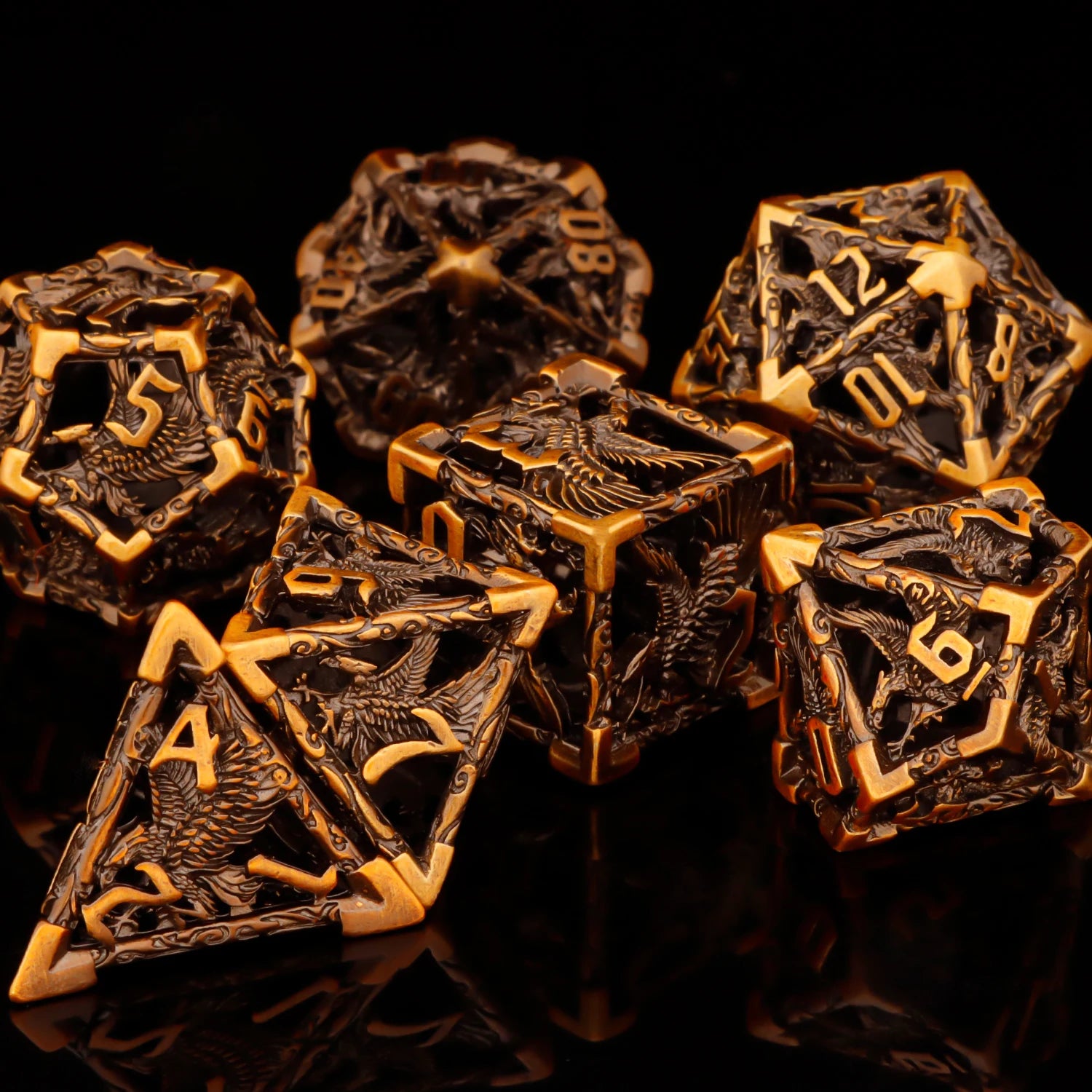 Shadewarden – Liquid‑Core 7‑Piece Dice Set