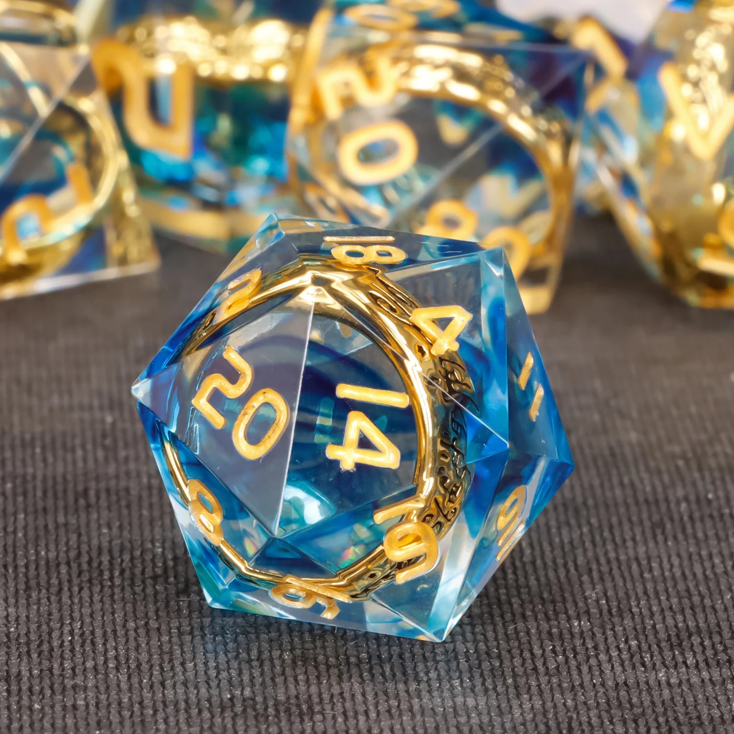 Shadewarden – Liquid‑Core 7‑Piece Dice Set