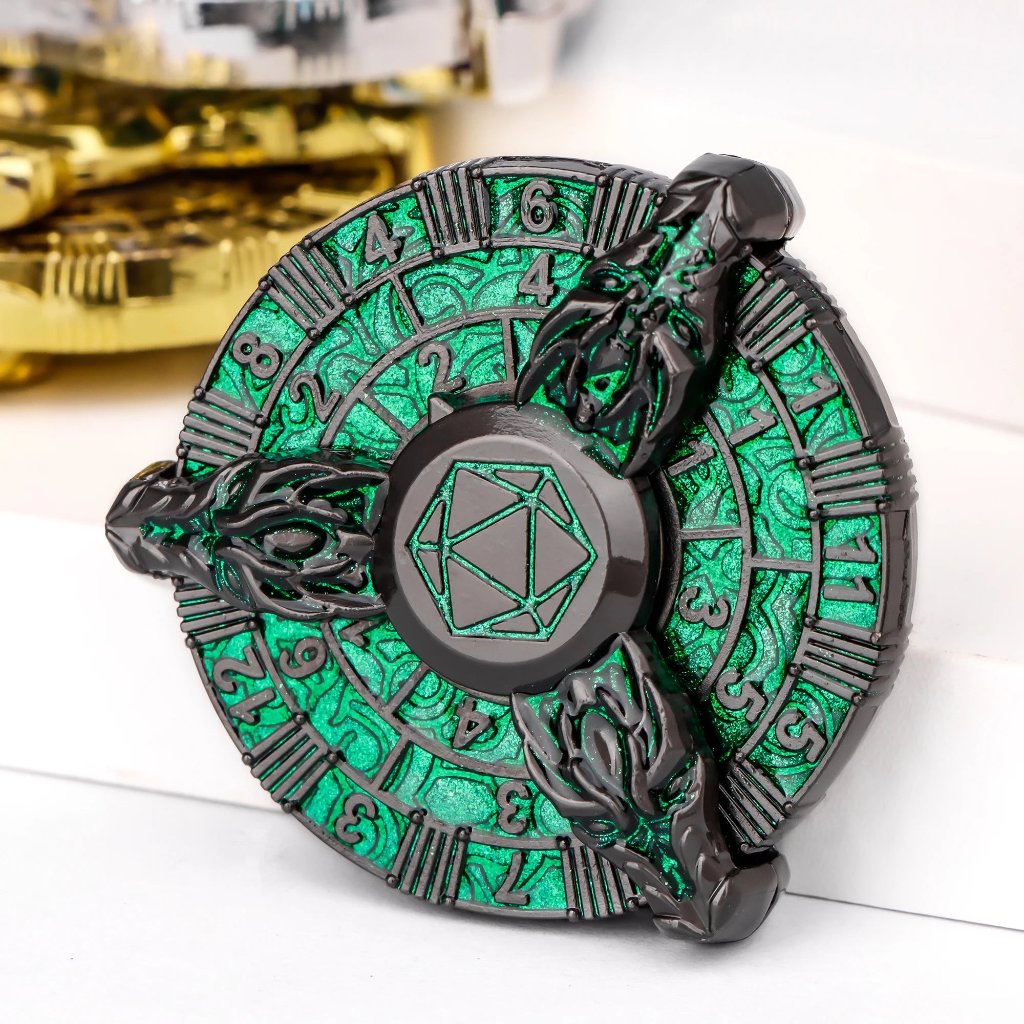 Golden Forge 7-in-1 Spinner Dice Set