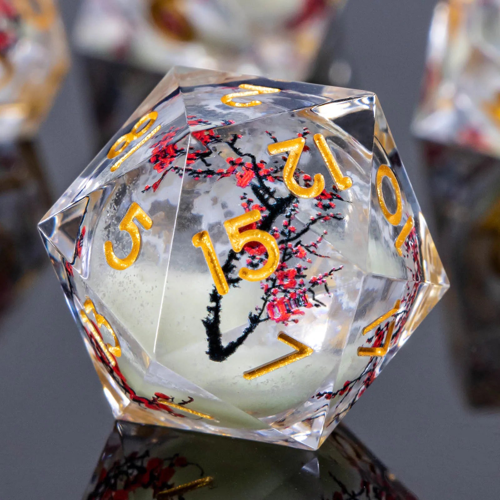 Voidwhisper – Liquid‑Core 7‑Piece Dice Set