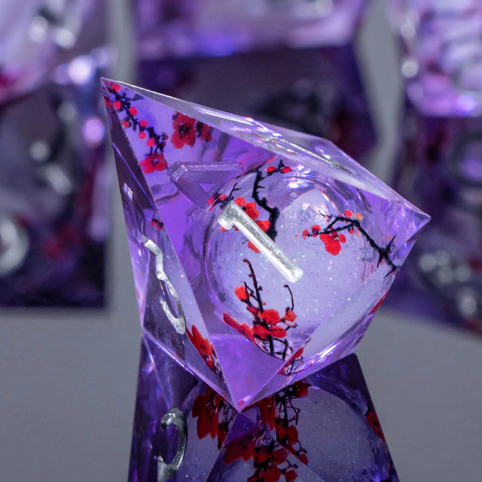 Voidwhisper – Liquid‑Core 7‑Piece Dice Set