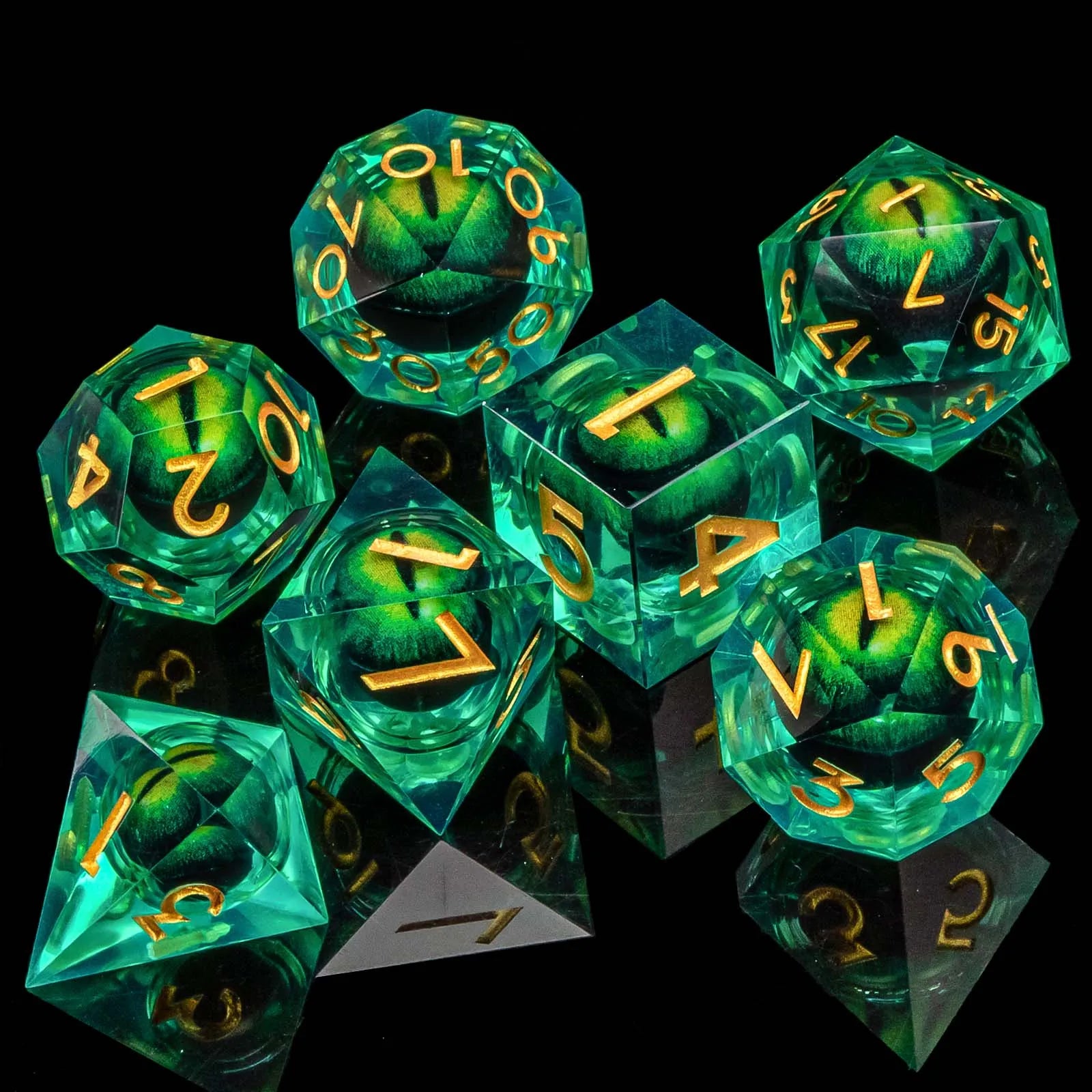 Shadewarden – Liquid‑Core 7‑Piece Dice Set