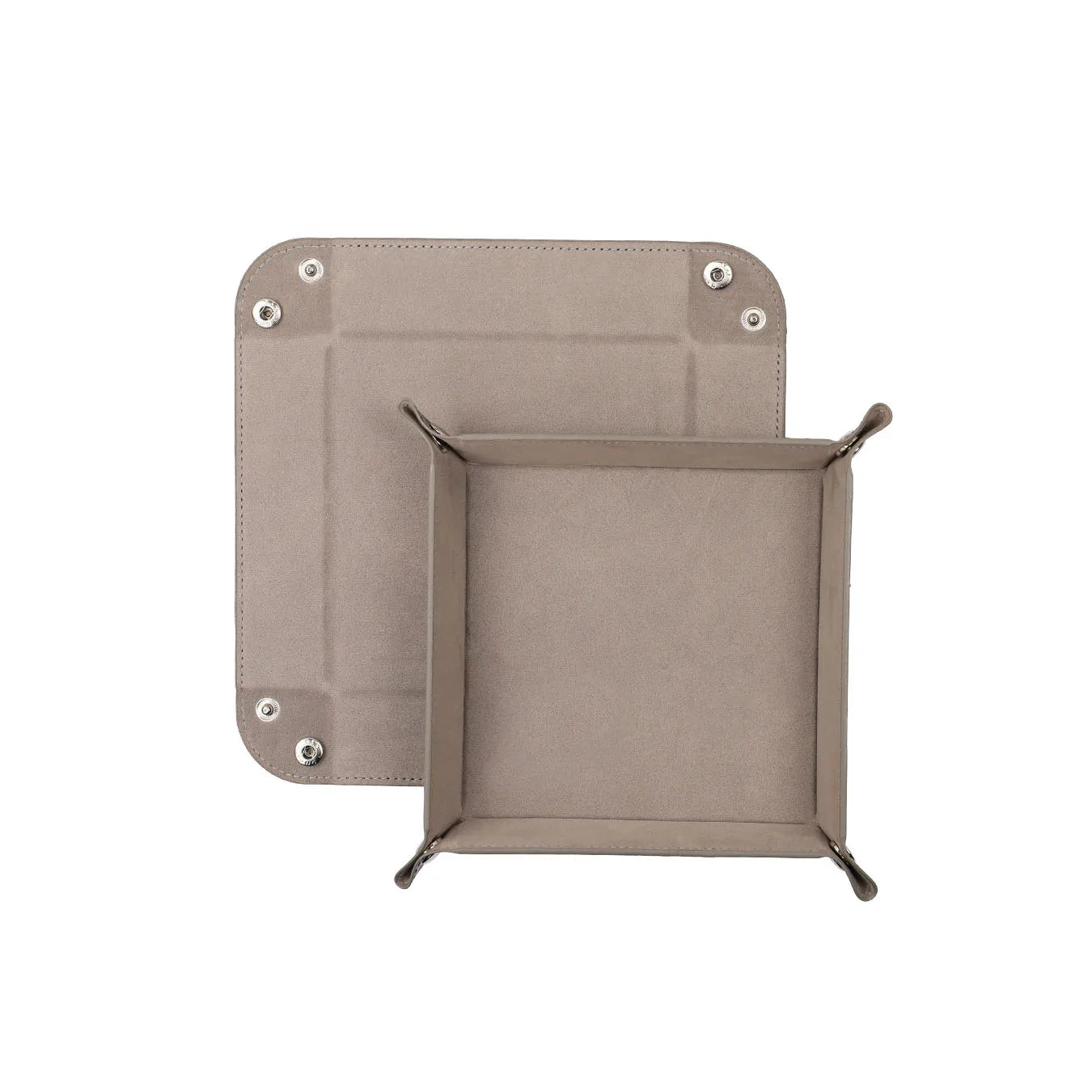 Ethereal Veil – Leather & Velvet Folding Dice Tray