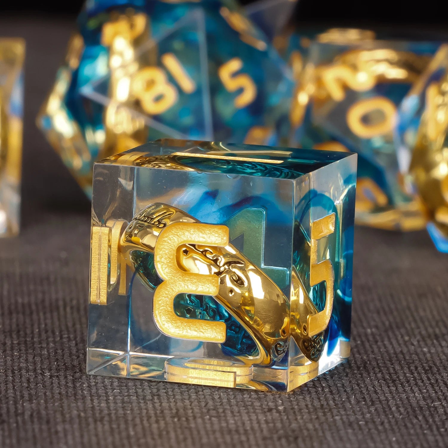 Shadewarden – Liquid‑Core 7‑Piece Dice Set