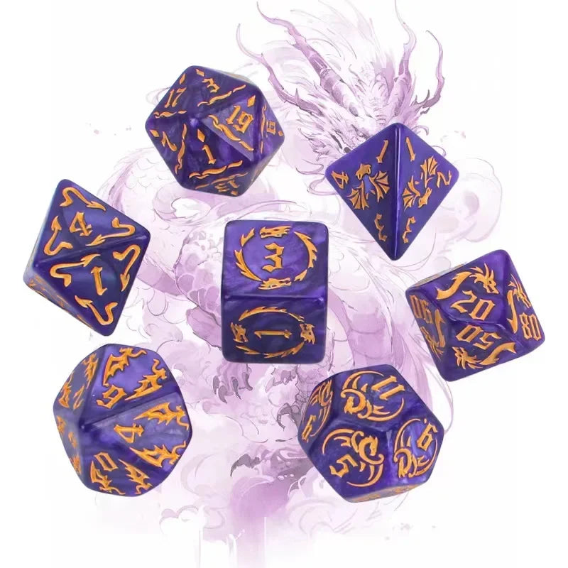 Ethereal Prism – 7‑Piece Dice Set