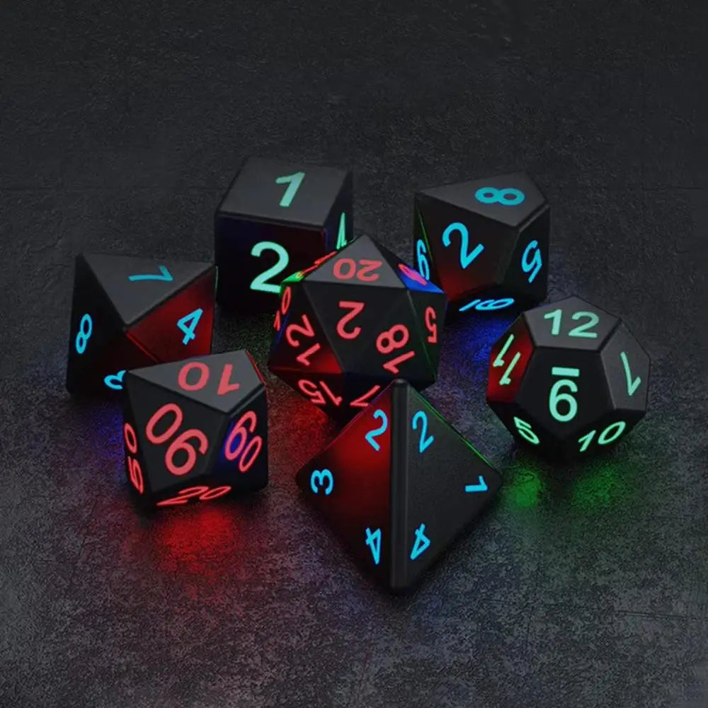 Mystic Veil – 7‑Piece Dice Set