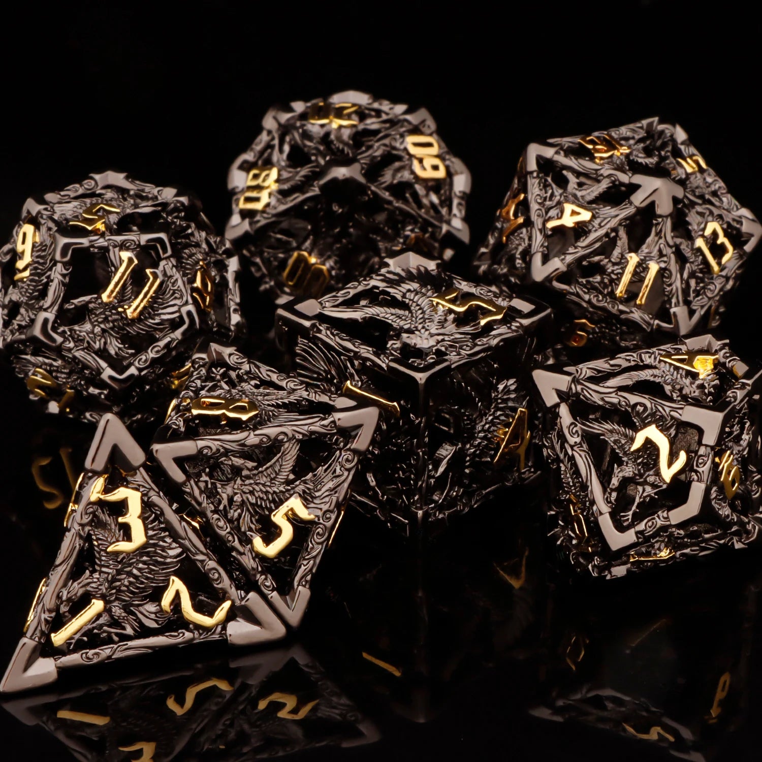 Shadewarden – Liquid‑Core 7‑Piece Dice Set