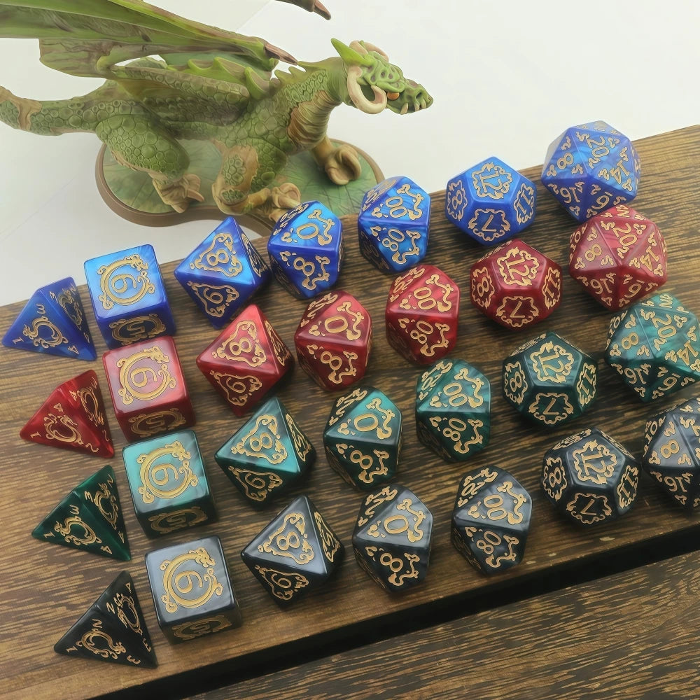 Aethercoast – 7‑Piece Dice Set