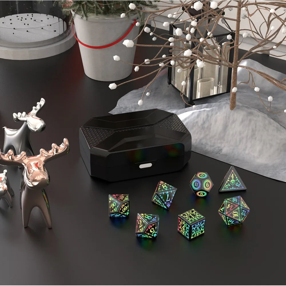 Mystic Veil – 7‑Piece Dice Set