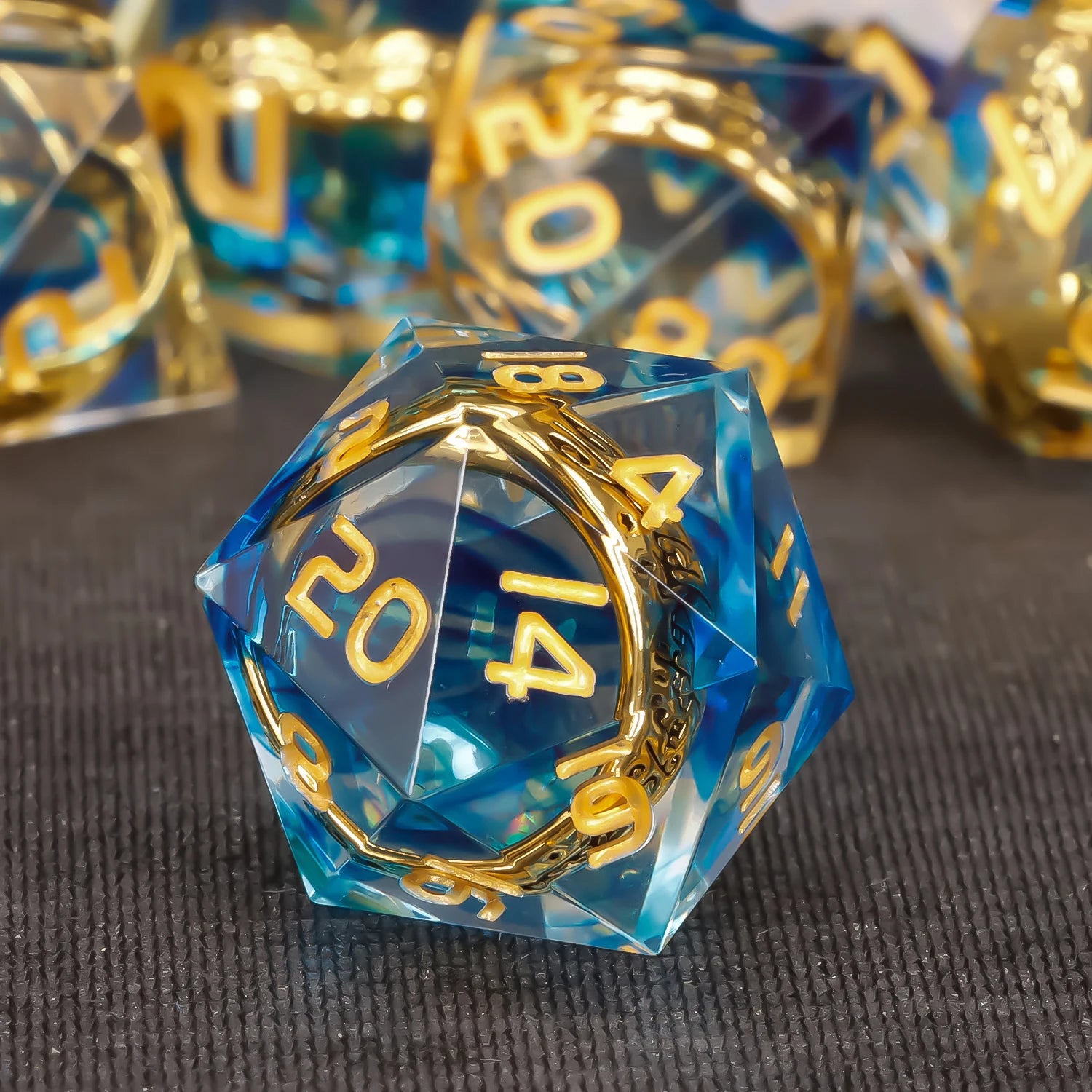 Shadewarden – Liquid‑Core 7‑Piece Dice Set
