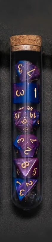Mystic Halo – 7‑Piece Dice Set