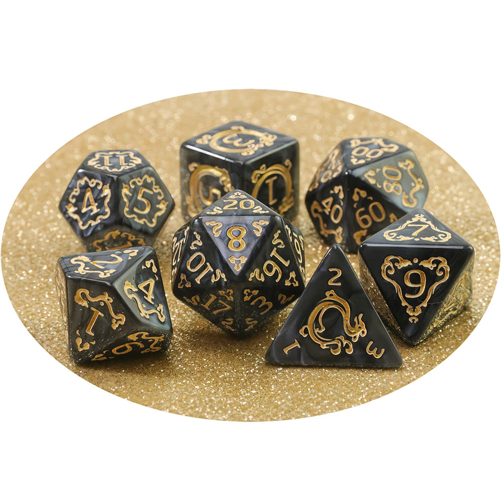 Aethercoast – 7‑Piece Dice Set