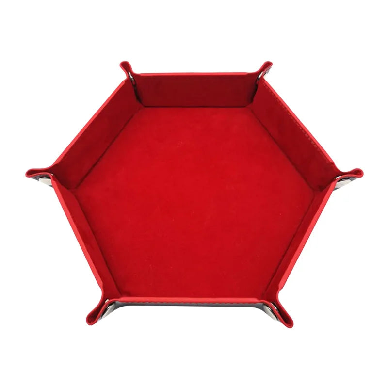 Ethereal Pulse – Leather & Velvet Folding Dice Tray